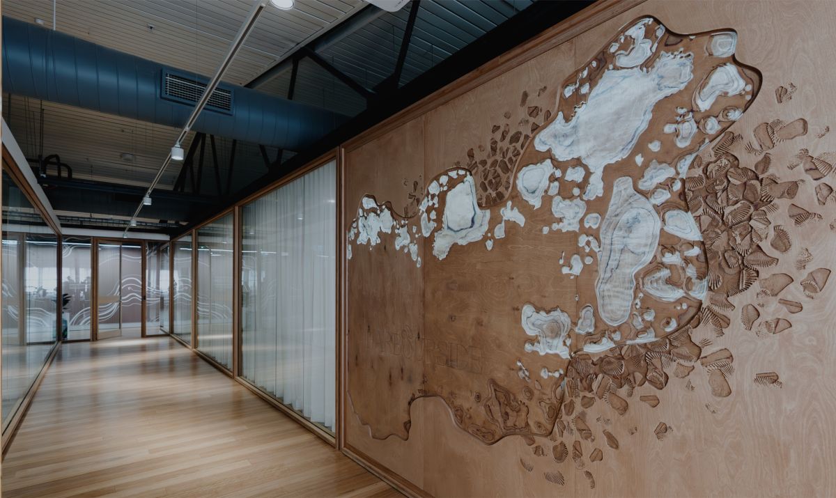 Harbourside site office entrance