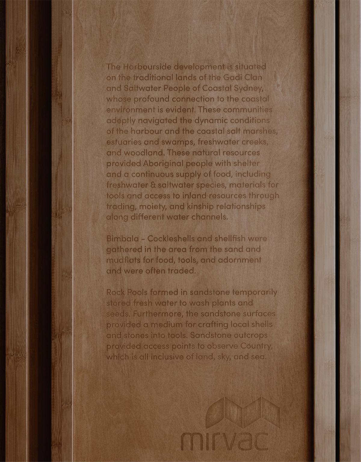 Harbourside site office wall sign