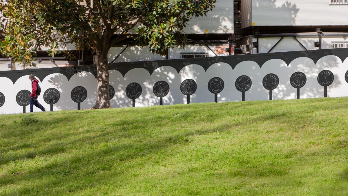 Macquaire Sqaure graphic hoarding