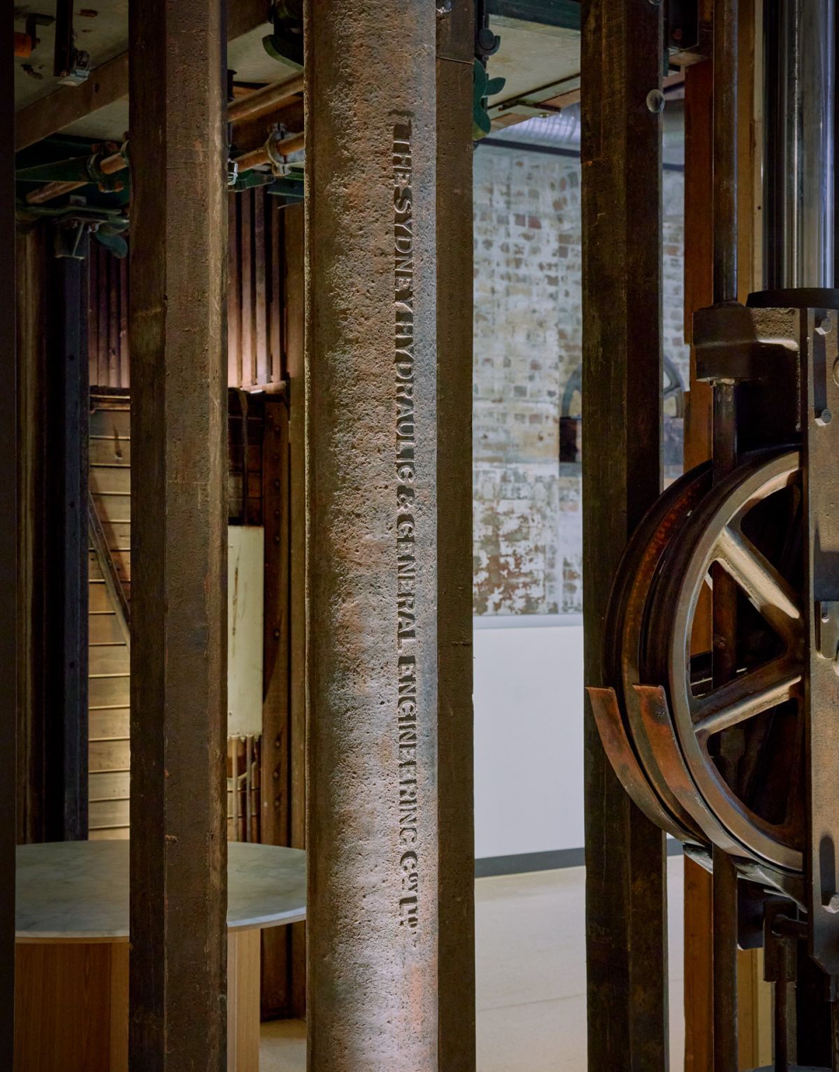 Hydraulics inside Machine Hall