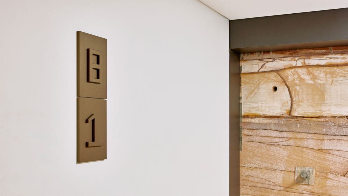 Wall signage inside Machine Hall