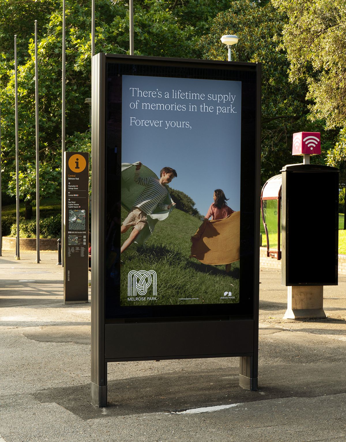 Melrosse Park digital OOH screen in Sydney
