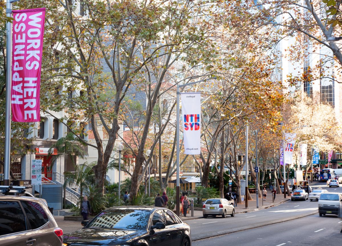 North Sydney branded Flags