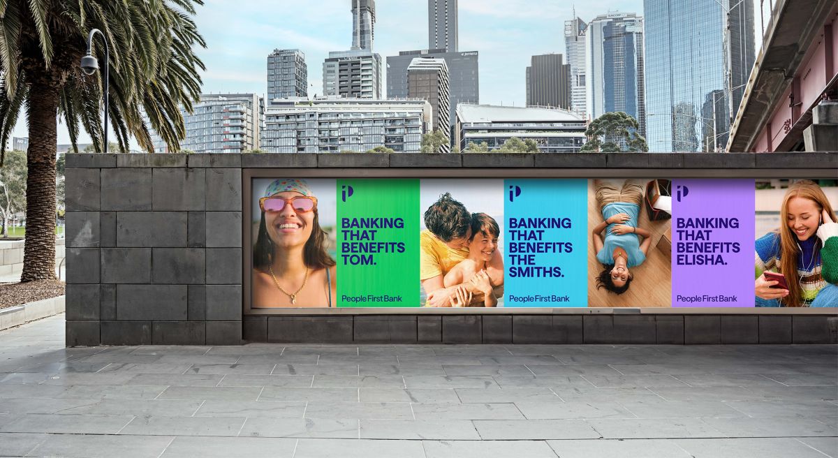 People First Bank posters.