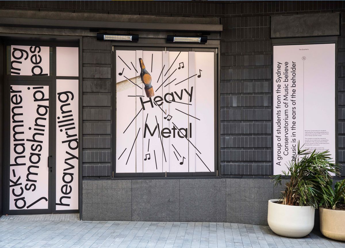 Outdoor poster outside Quay Quarter