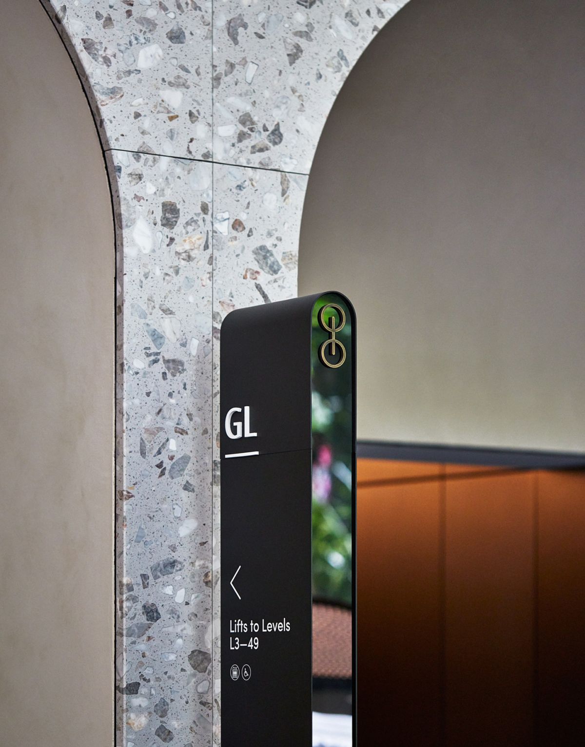 Ground floor signage inside Quay Quarter