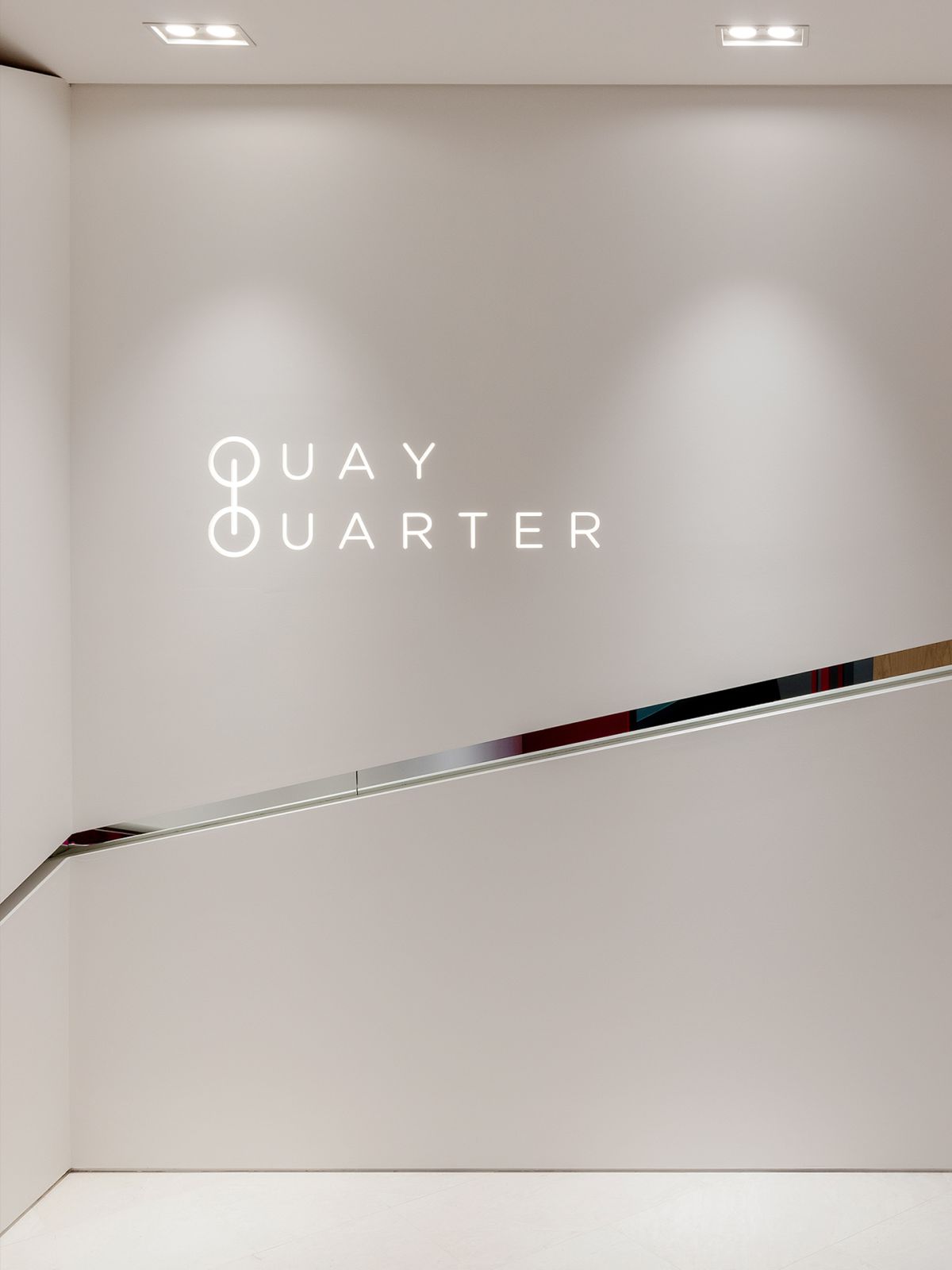 Wall graphic inside Quay Quarter