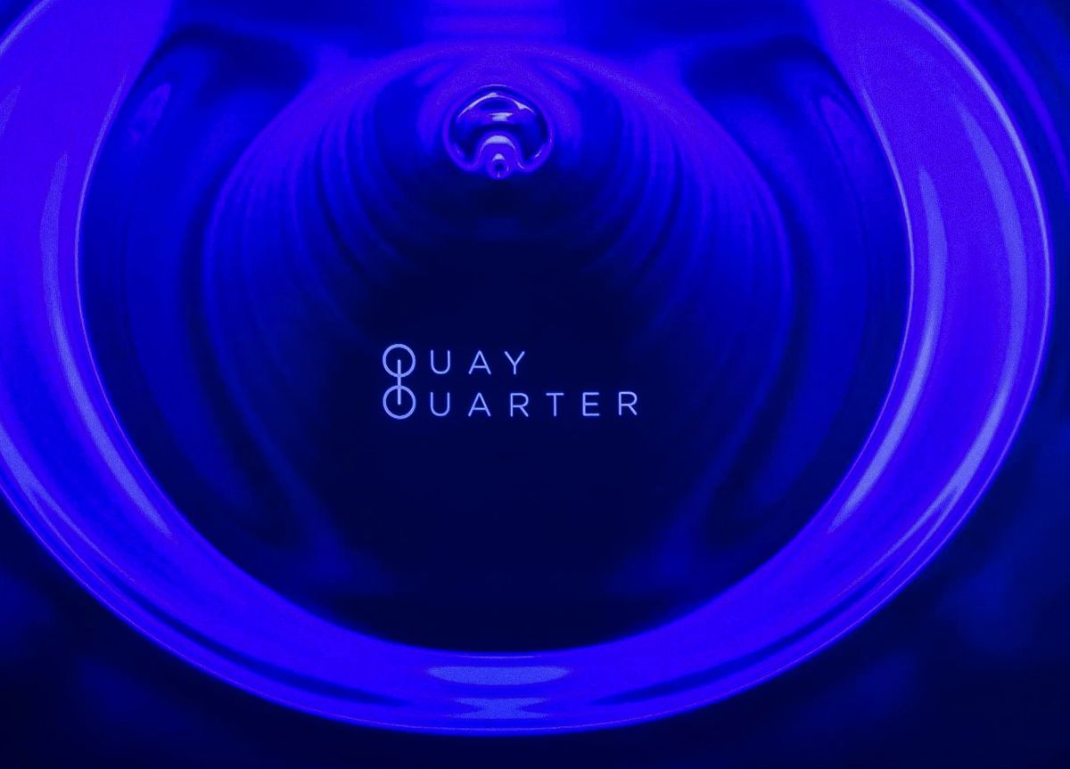 Quay Quarter blue liquid motion graphic