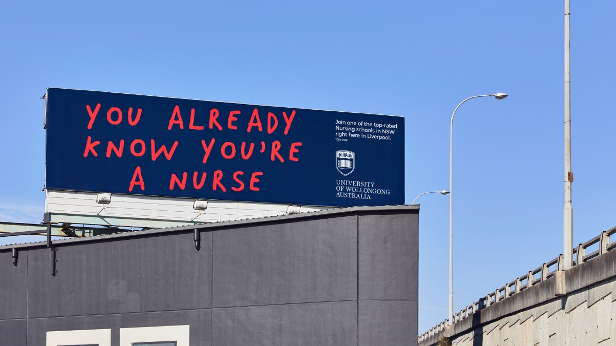 University of Wollongong billboard
